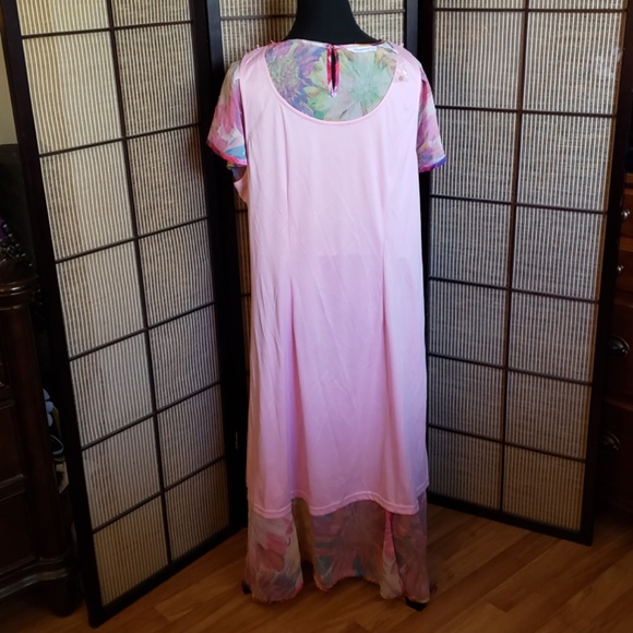 Multicolour Summer Maxi Dress With Lining - Picture 5 of 9